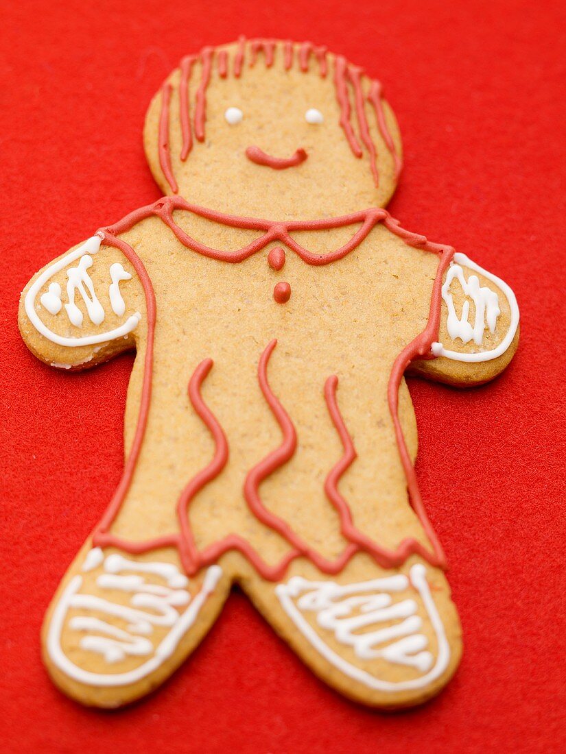 A gingerbread man