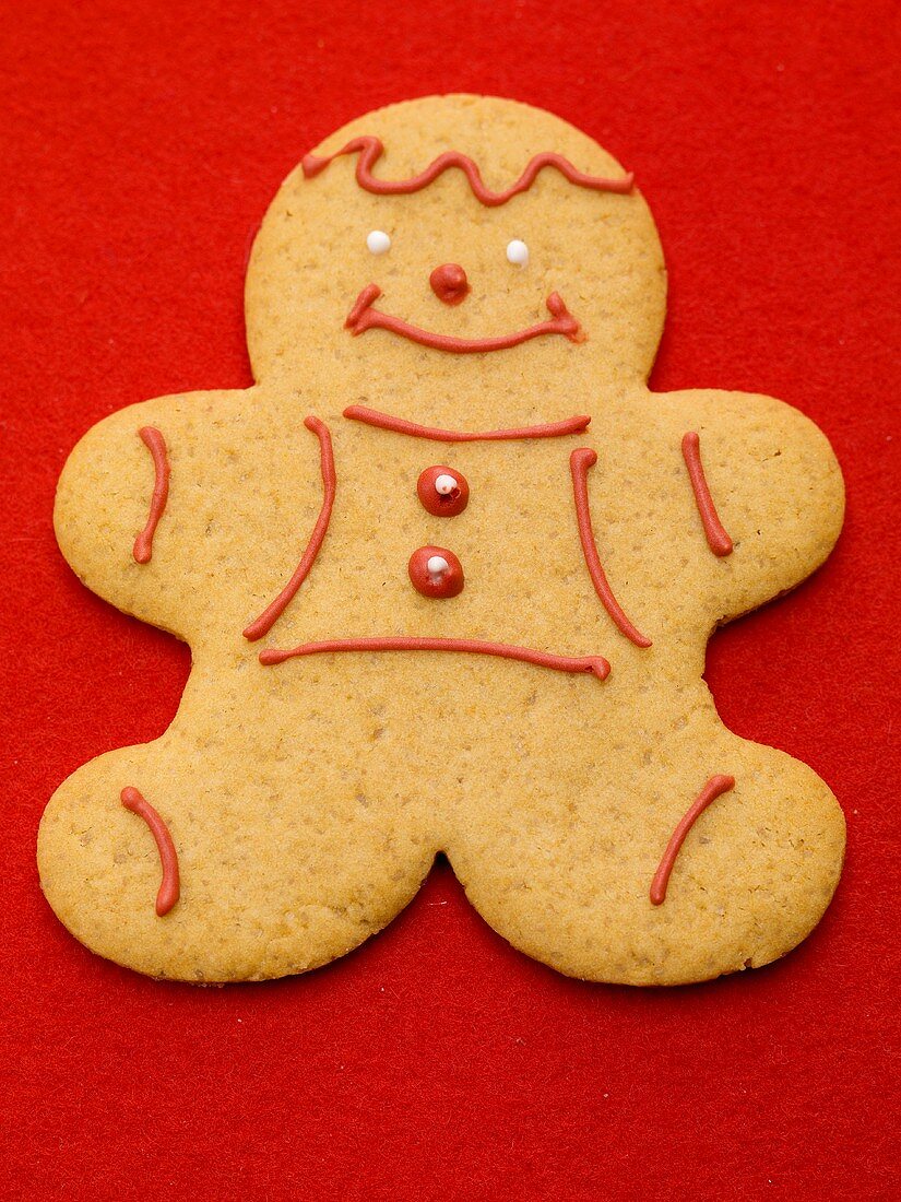 A gingerbread man