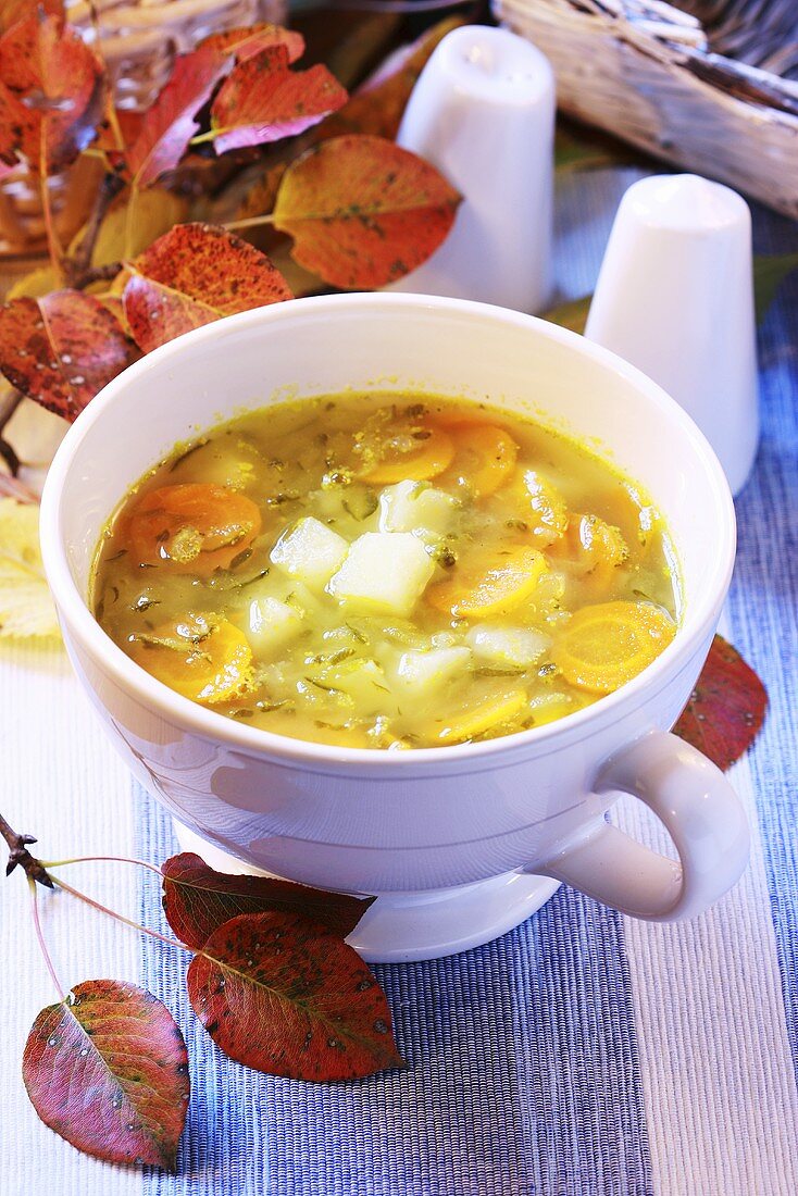 Cucumber and carrot soup