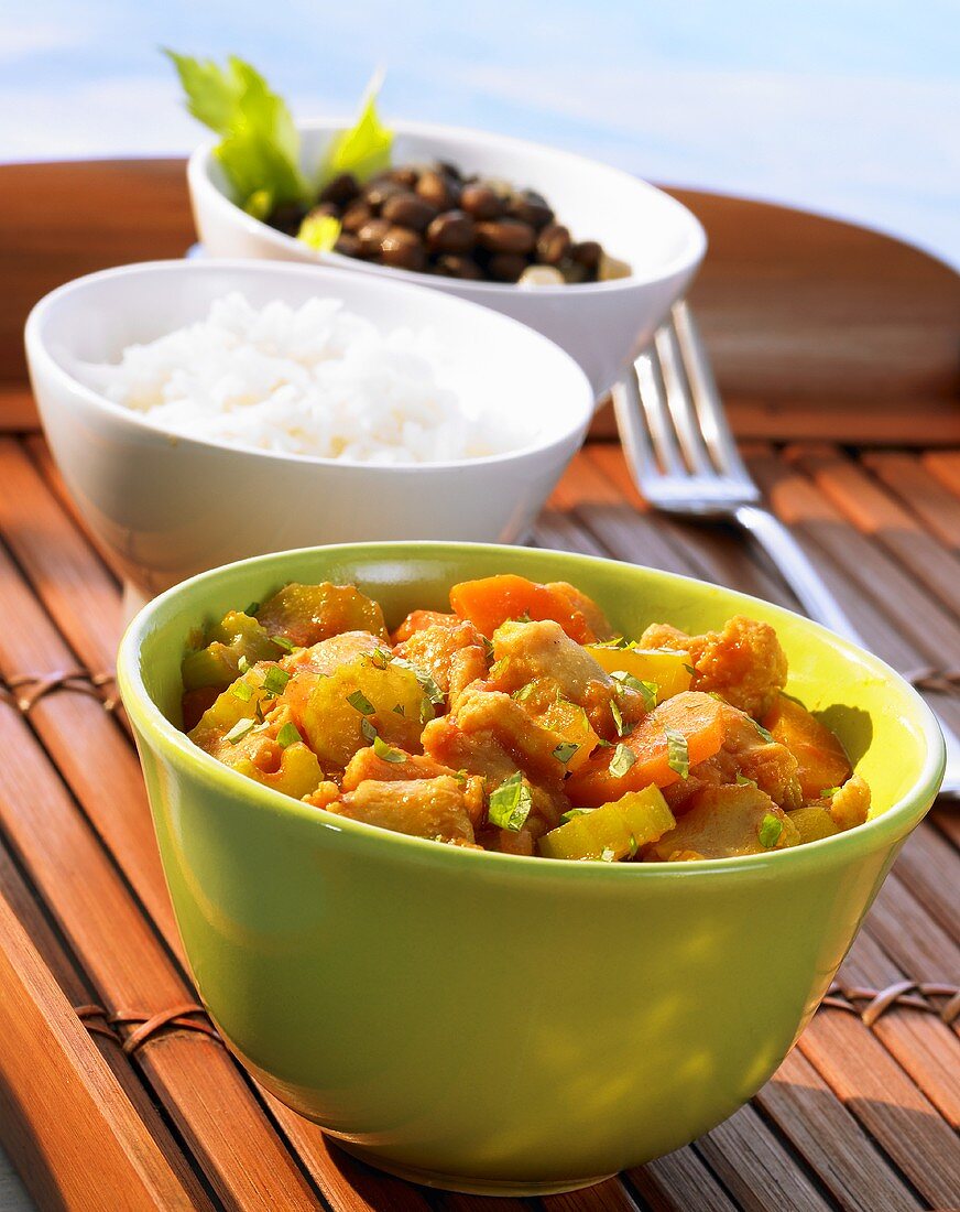 Soja-Curry nach Jamaikanischer Art
