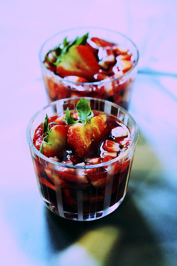 Strawberry jelly with port