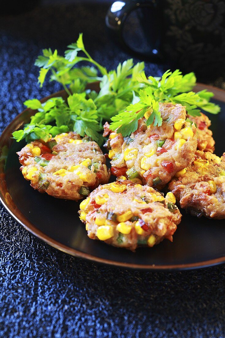 Tuna and vegetable cakes