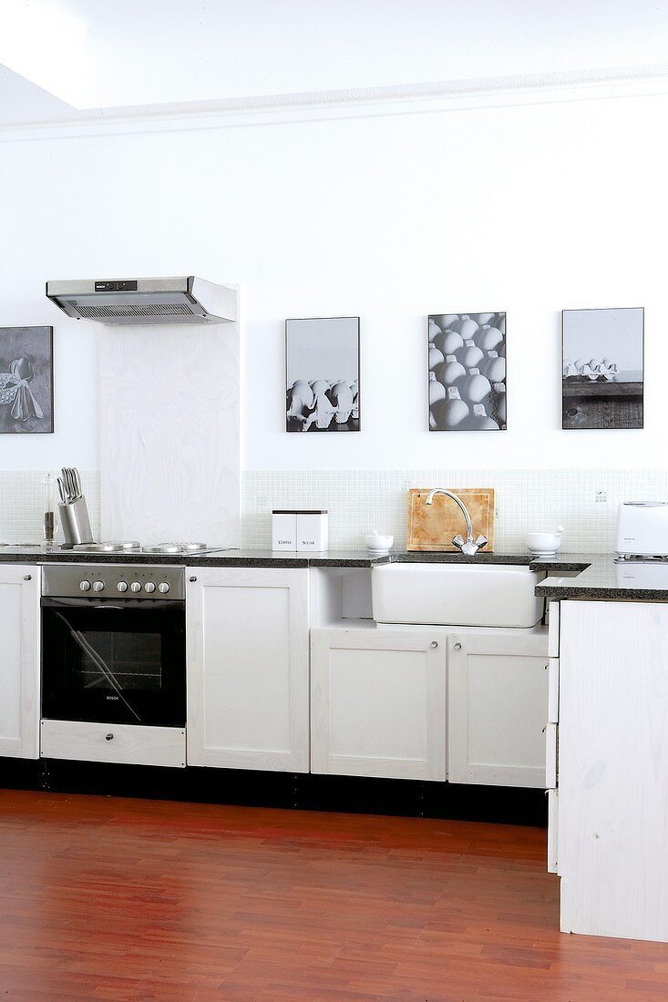 A white kitchen
