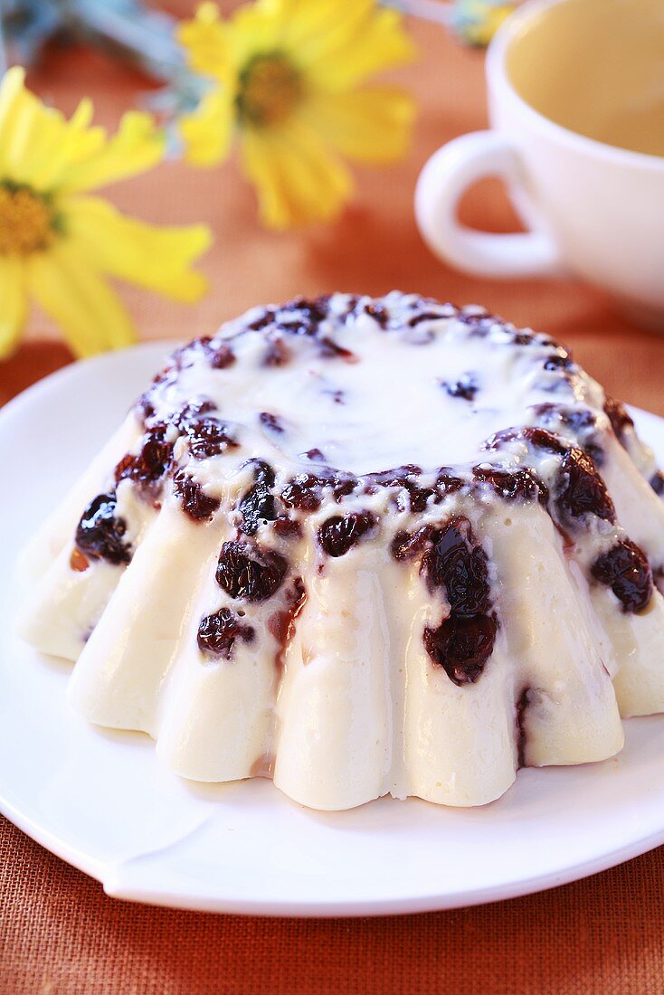 Paskha with cherries for Easter