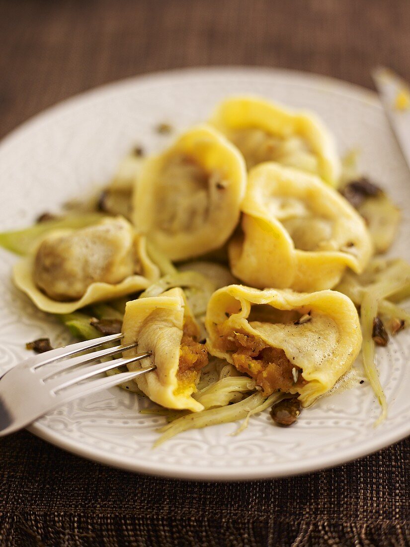 Tortelli di San Biagio (pumpkin tortelli with fennel)