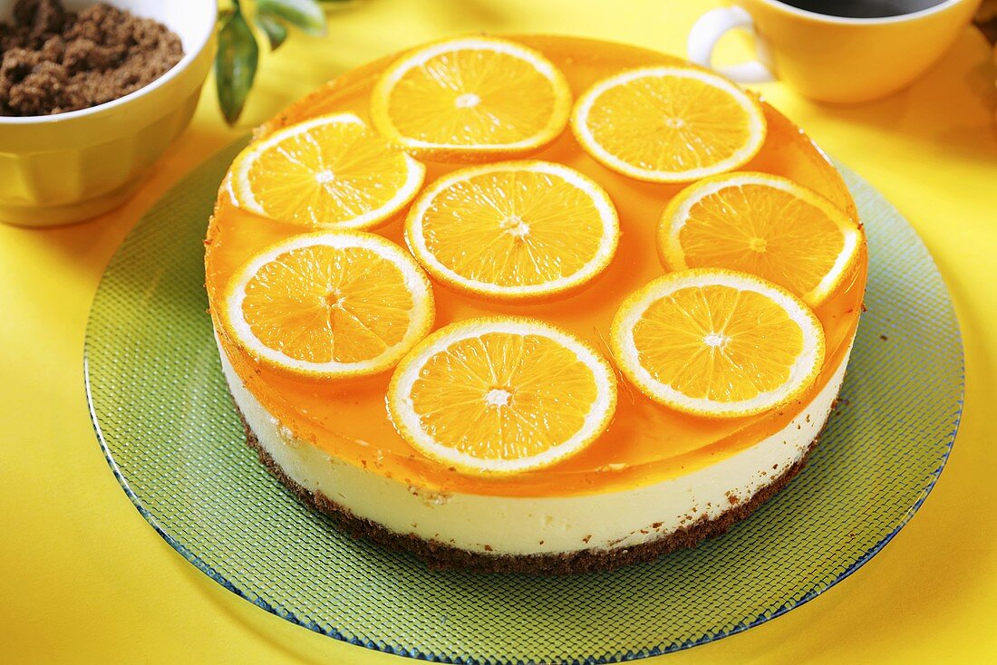 Käsekuchen mit Orangen