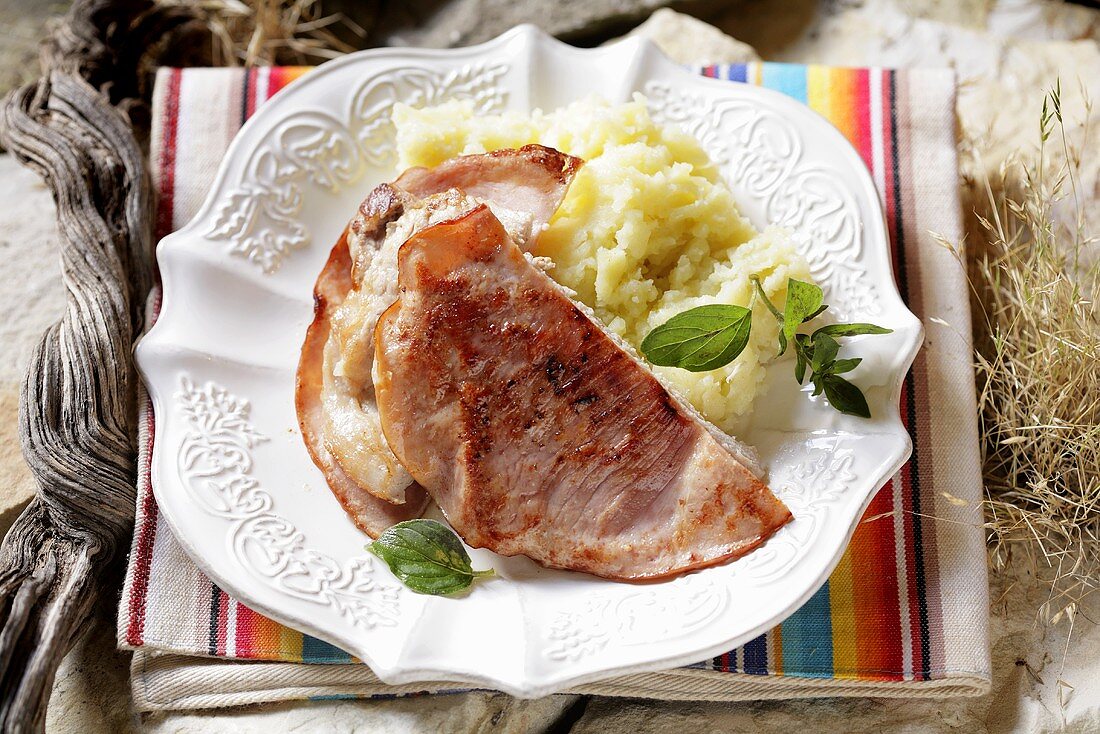 Saltimbocca mit Kartoffelpüree