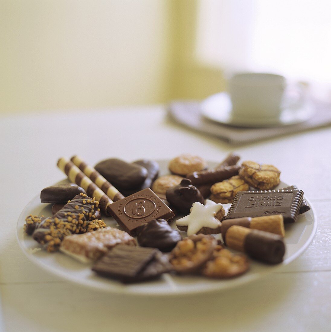 Assorted biscuits on a plate