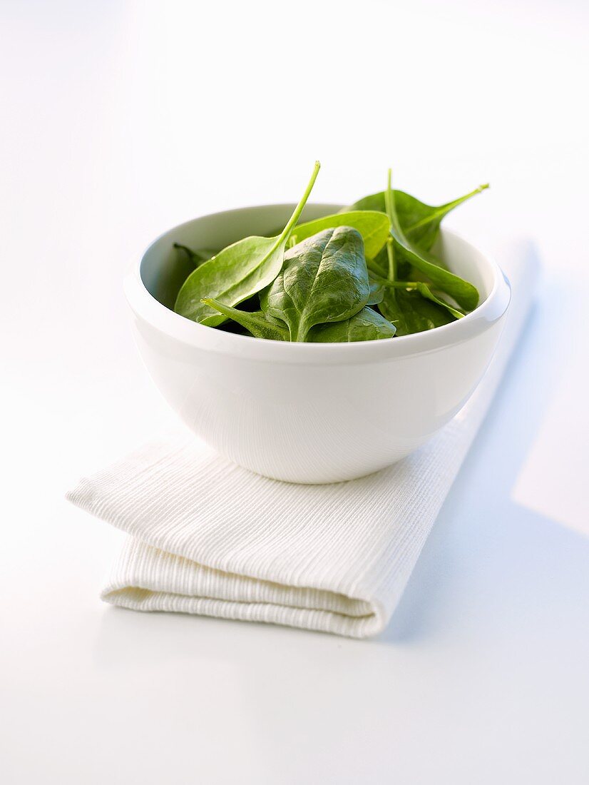 Spinach in a bowl