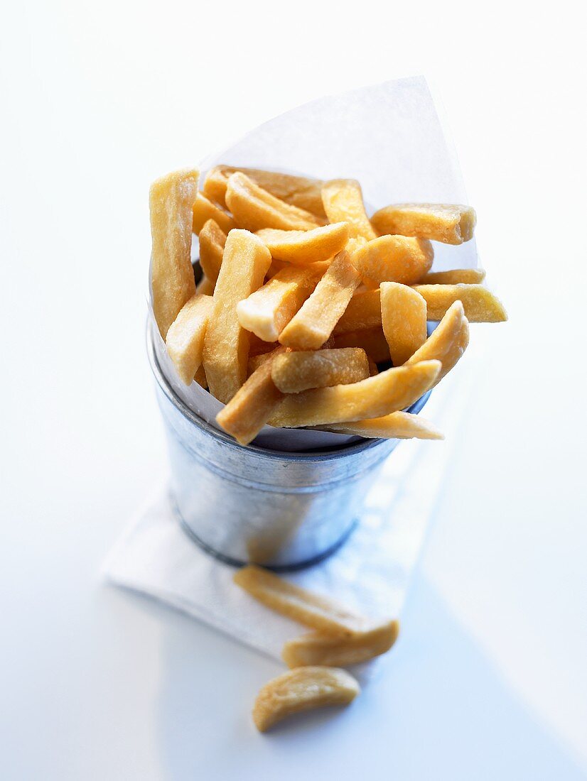 Chips in a beaker