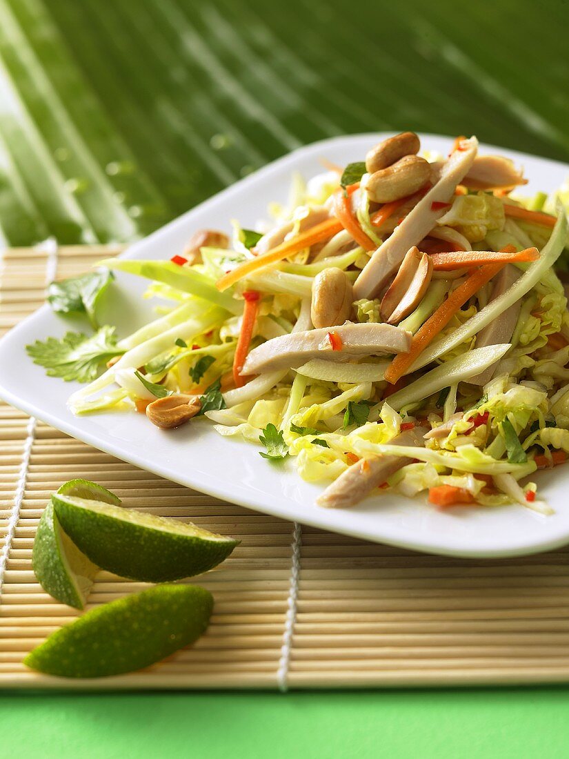 Salad with vegetables, chicken and peanuts (Vietnam)