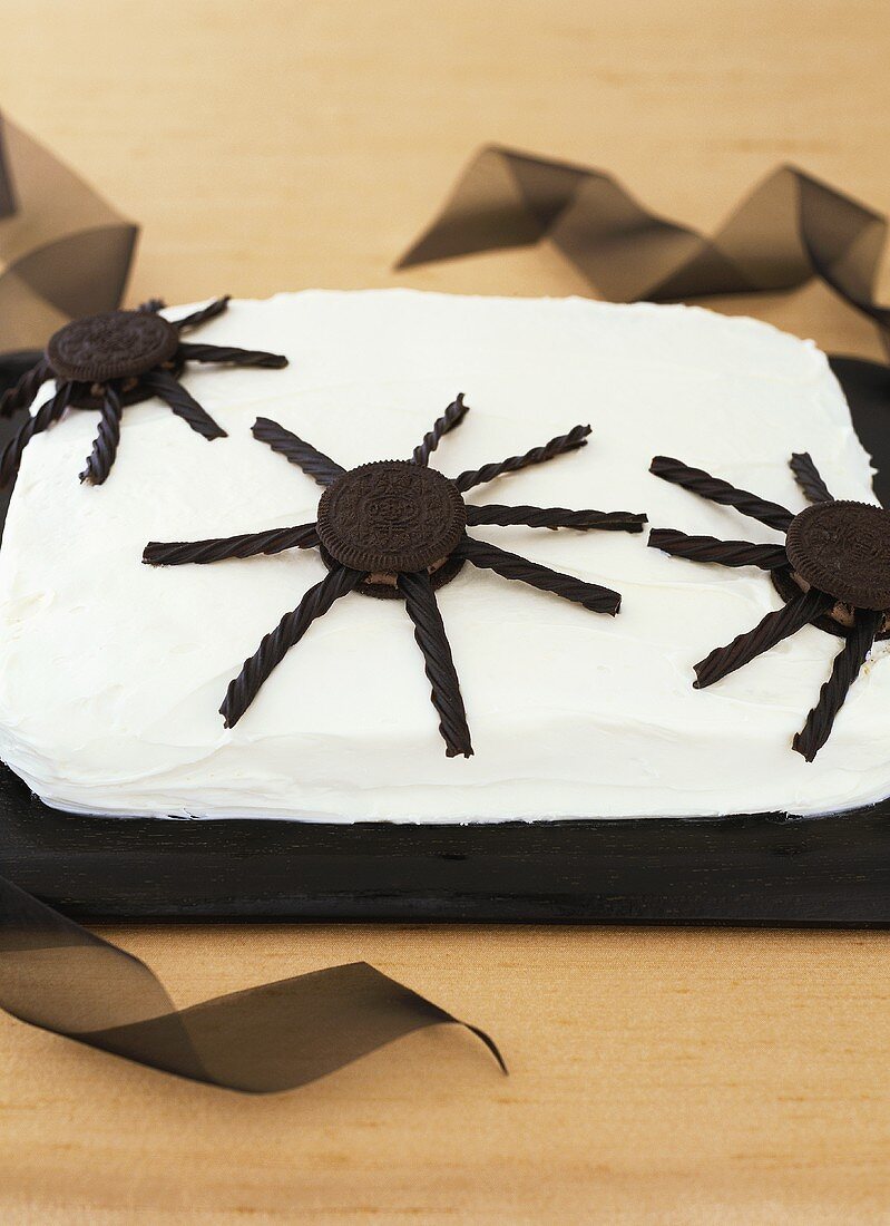 Spider cake for Halloween party