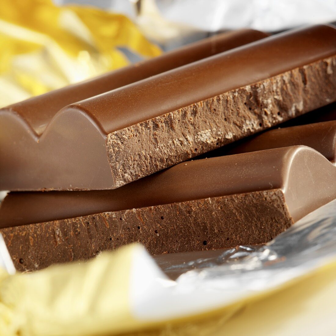 Schokoladenstücke von belgischer Schokolade