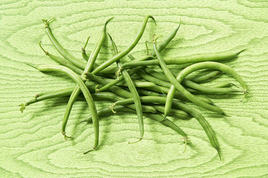 A heap of green beans