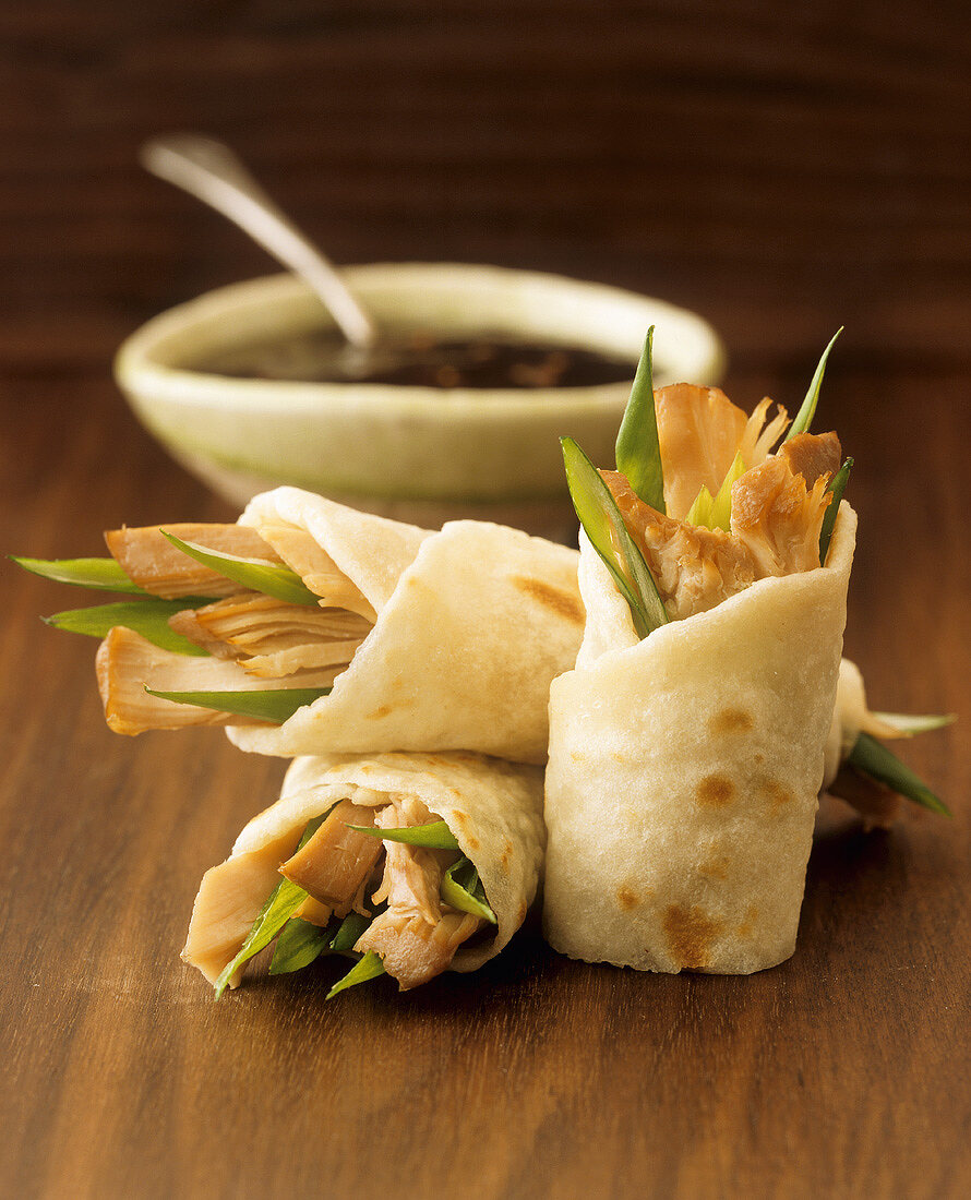 Spicy chicken wraps