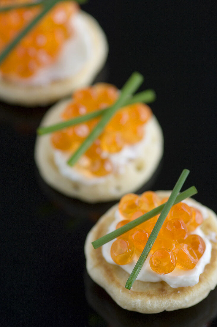Blinis mit Lachs-Kaviar