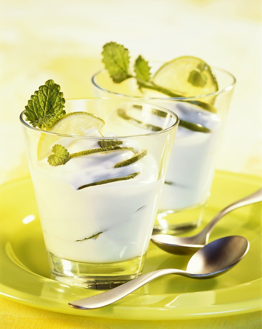 Lime yoghurt cream