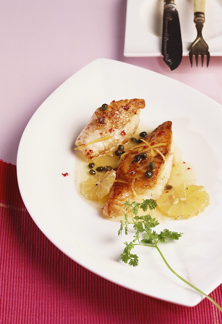 Fischfilet mit Zitrone