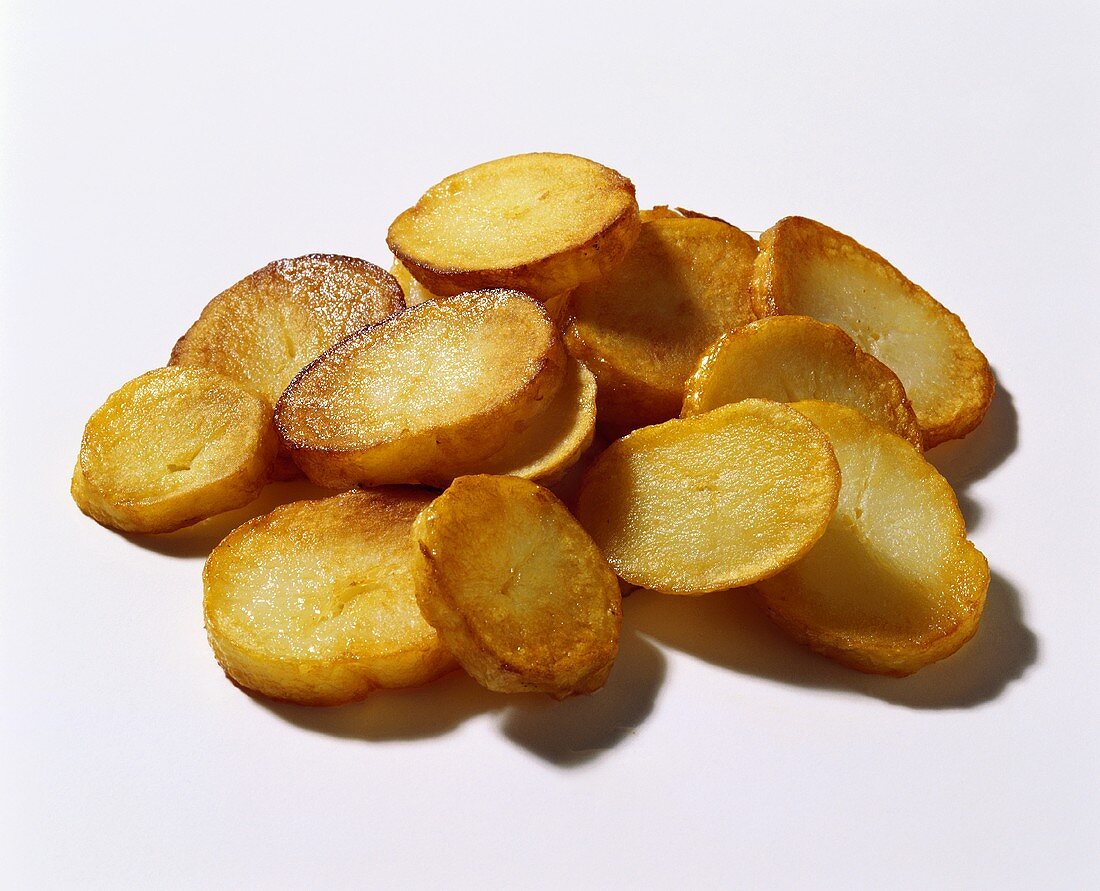 Deep-fried potato slices