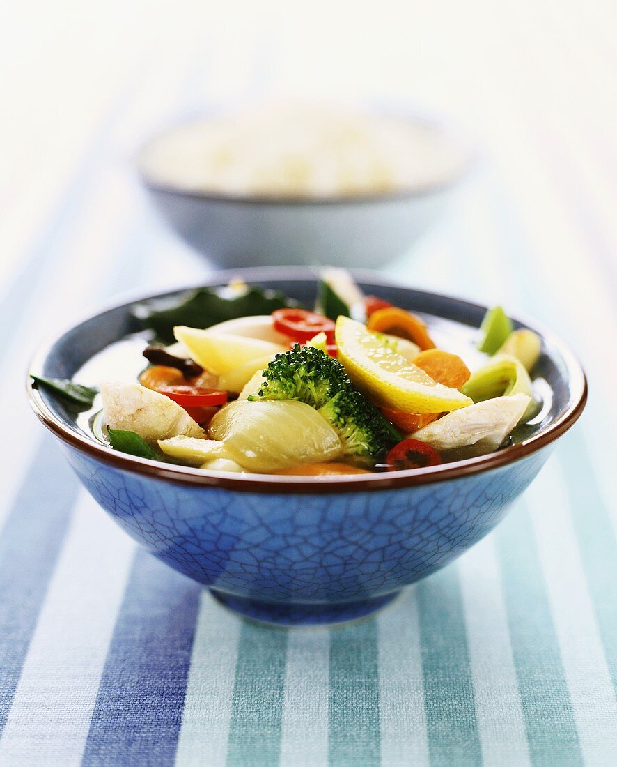 Vegetable stew with chicken