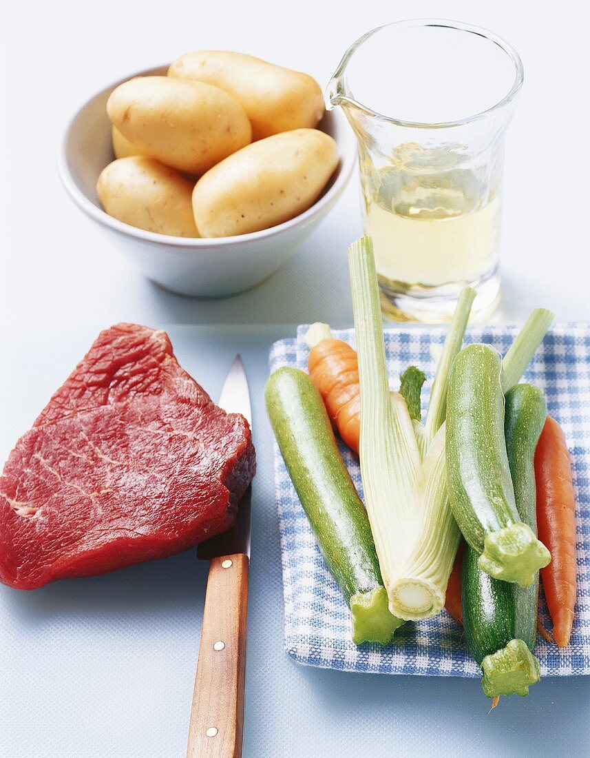 Zutaten für Fleisch-Gemüse-Brei