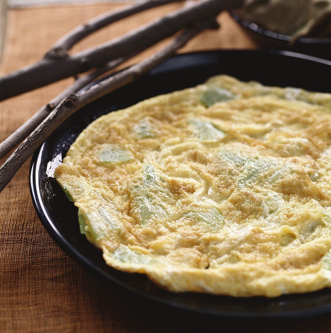 Omelette with bitter gourd