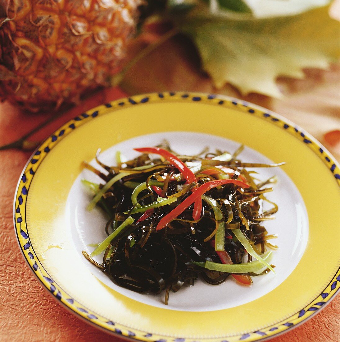Bitter gourd with seaweed