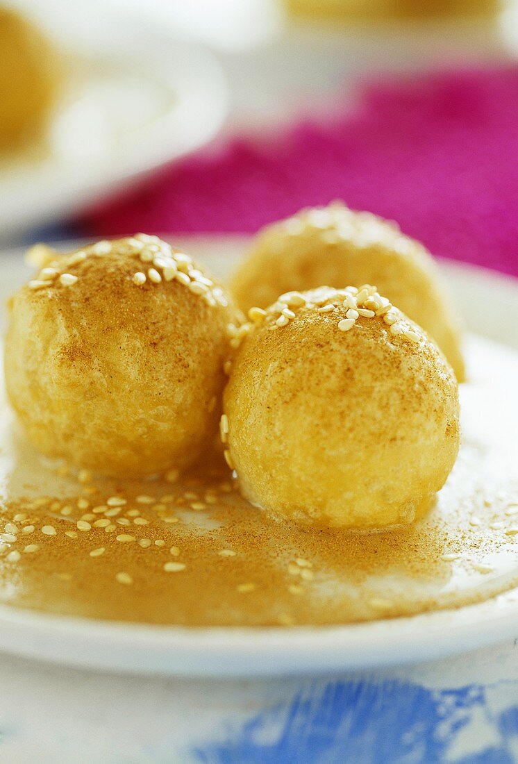 Loukoumathes (Sweet, deep-fried pastry balls, Greece)