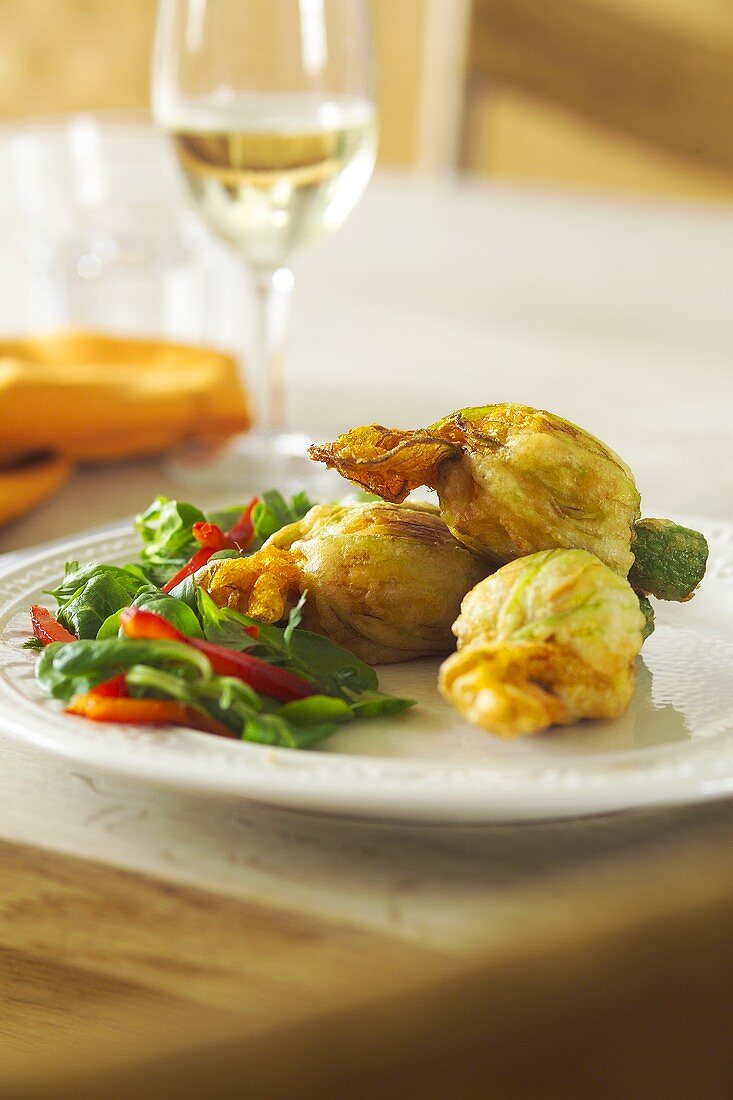 Filled Zucchini Blossoms