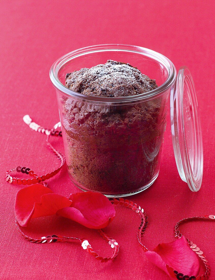 Cake baked in a jar