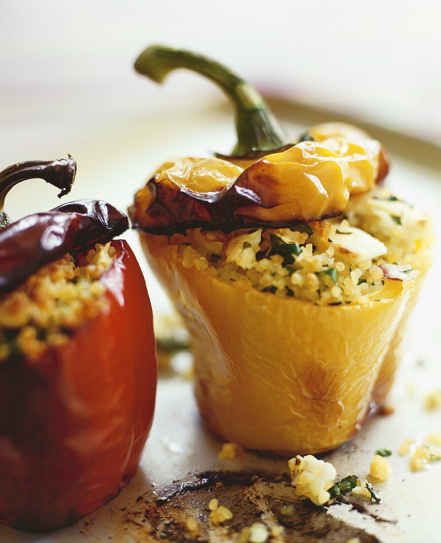 Peppers stuffed with couscous