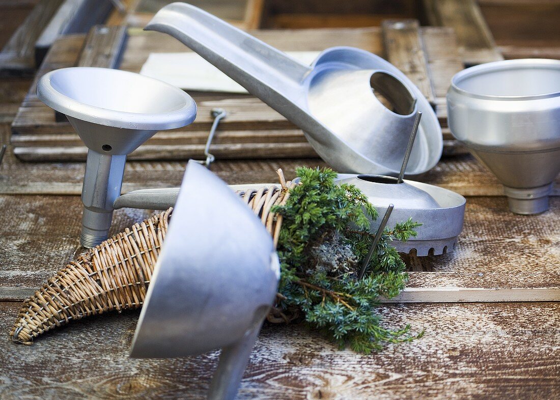 Still life with centrifuge, in pieces