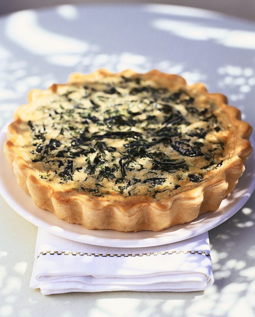 Spinach and Parmesan tart