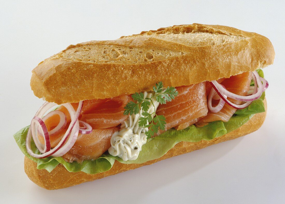 Räucherlachs-Sandwich
