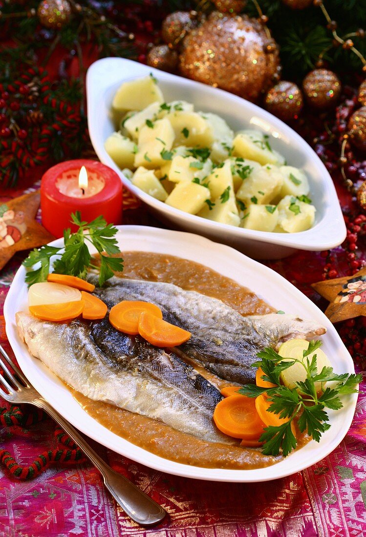 Cod with parsley potatoes