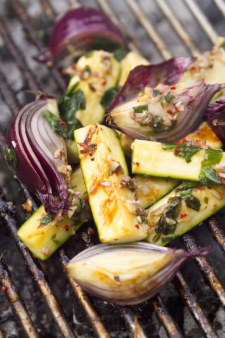 Vegetables on the barbecue