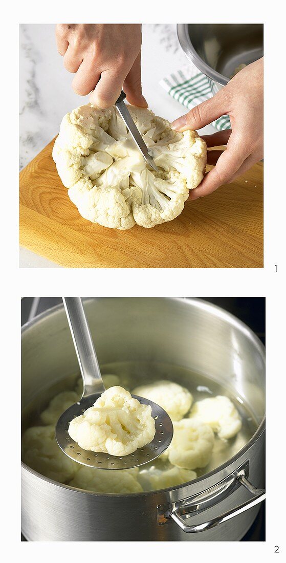 Boiling cauliflower