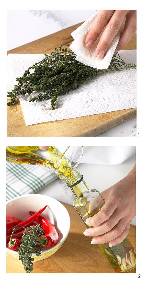 Making thyme oil
