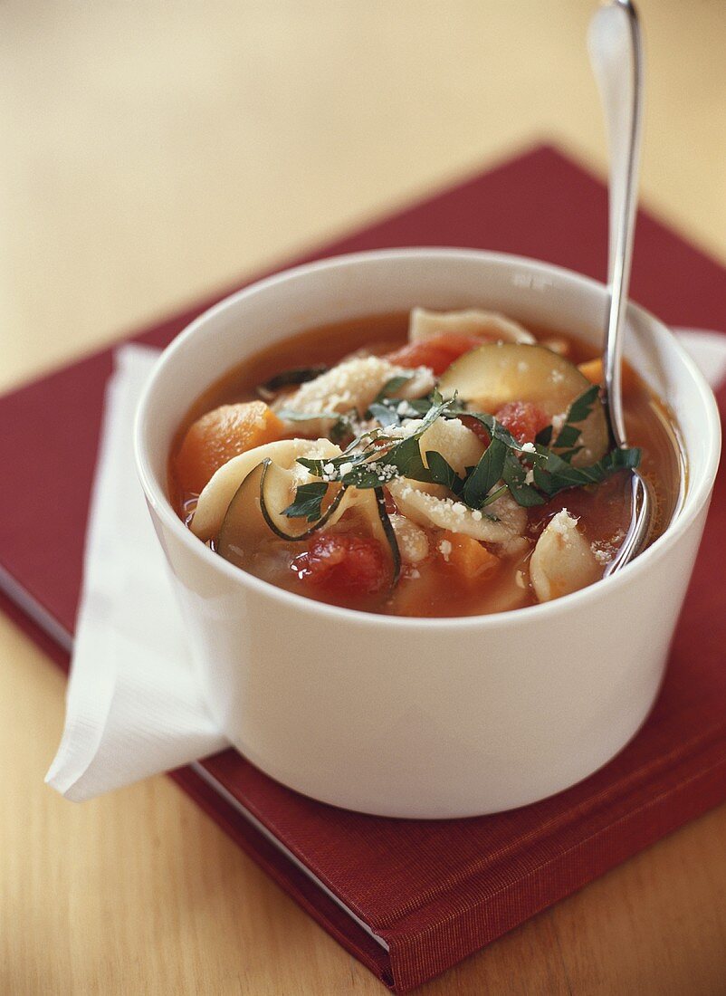 Minestrone (vegetable soup), Liguria, Italy