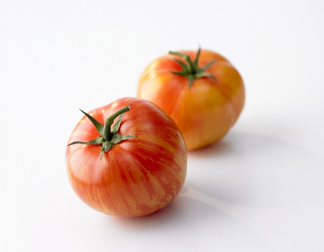 Two Tiger tomatoes