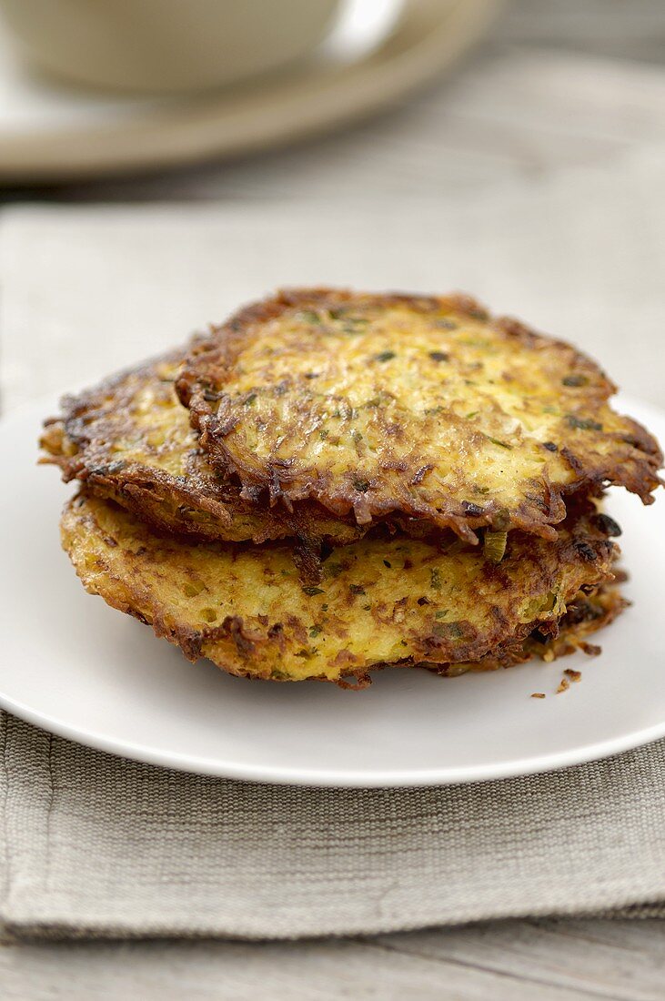 A pile of potato rosti