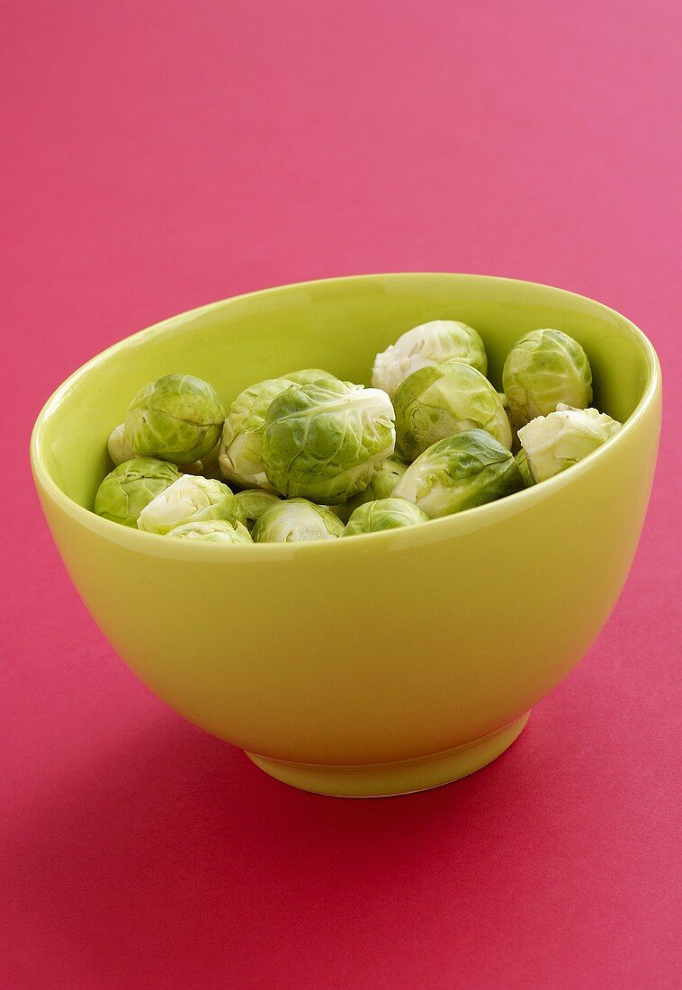 Brussels sprouts in small bowl