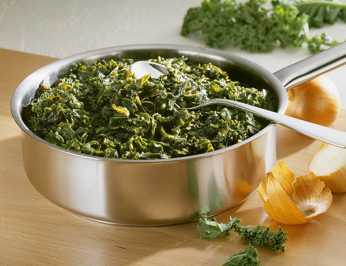 Cooked kale