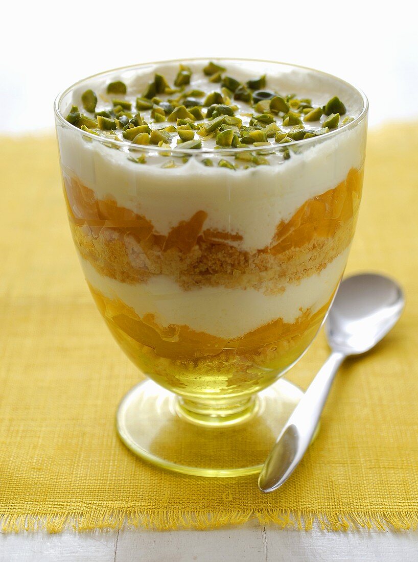 Apricot trifle