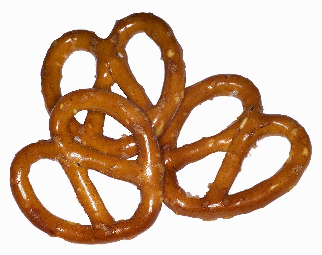 Three salted pretzels
