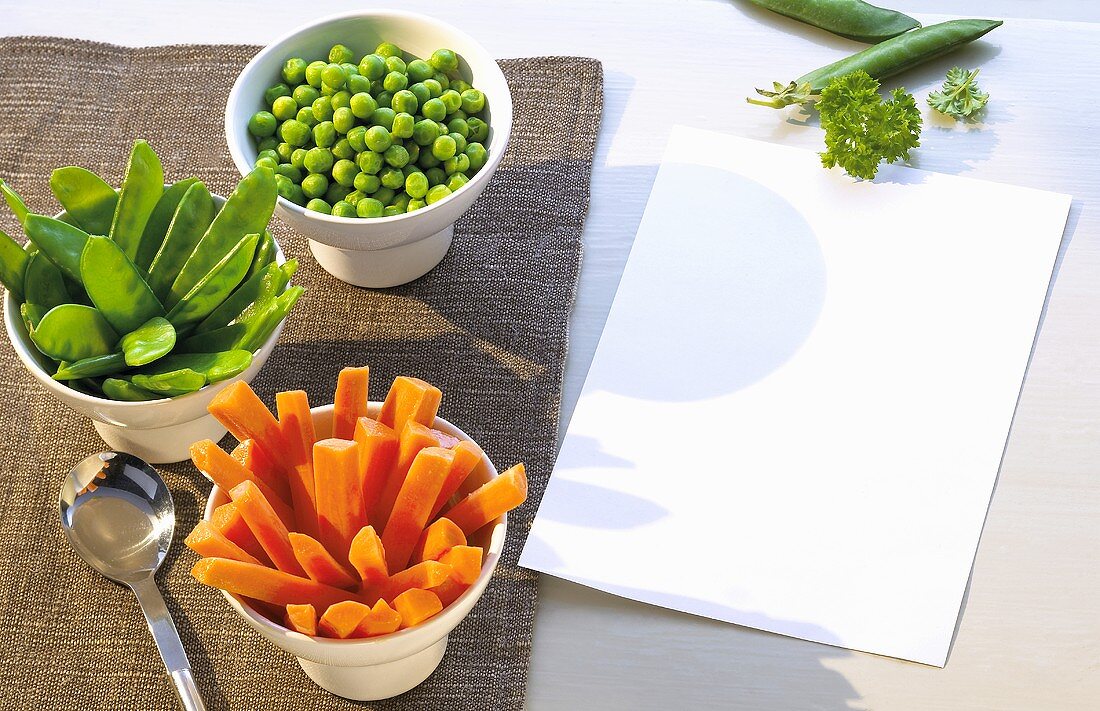 Glazed vegetables