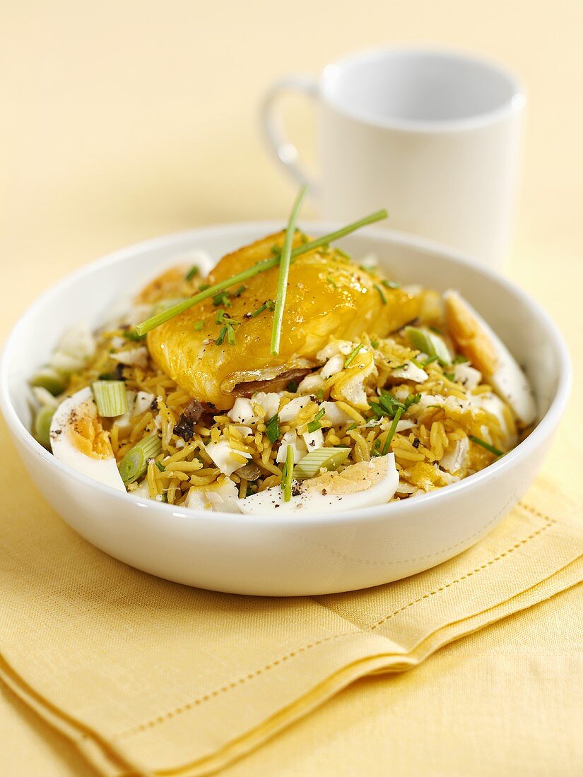 Kedgeree (Anglo-Indian rice dish with fish)