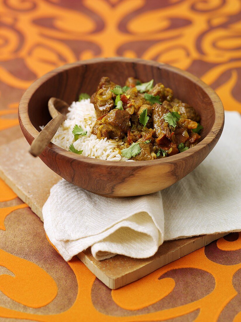 Spicy lamb curry