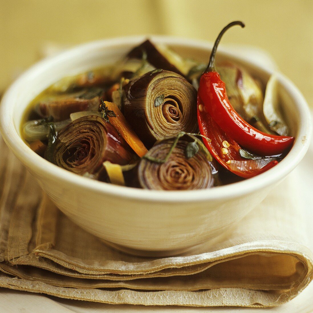 Marinated artichokes