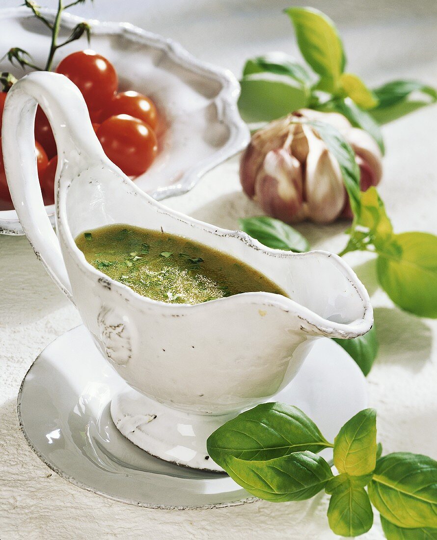 Italian dressing with basil